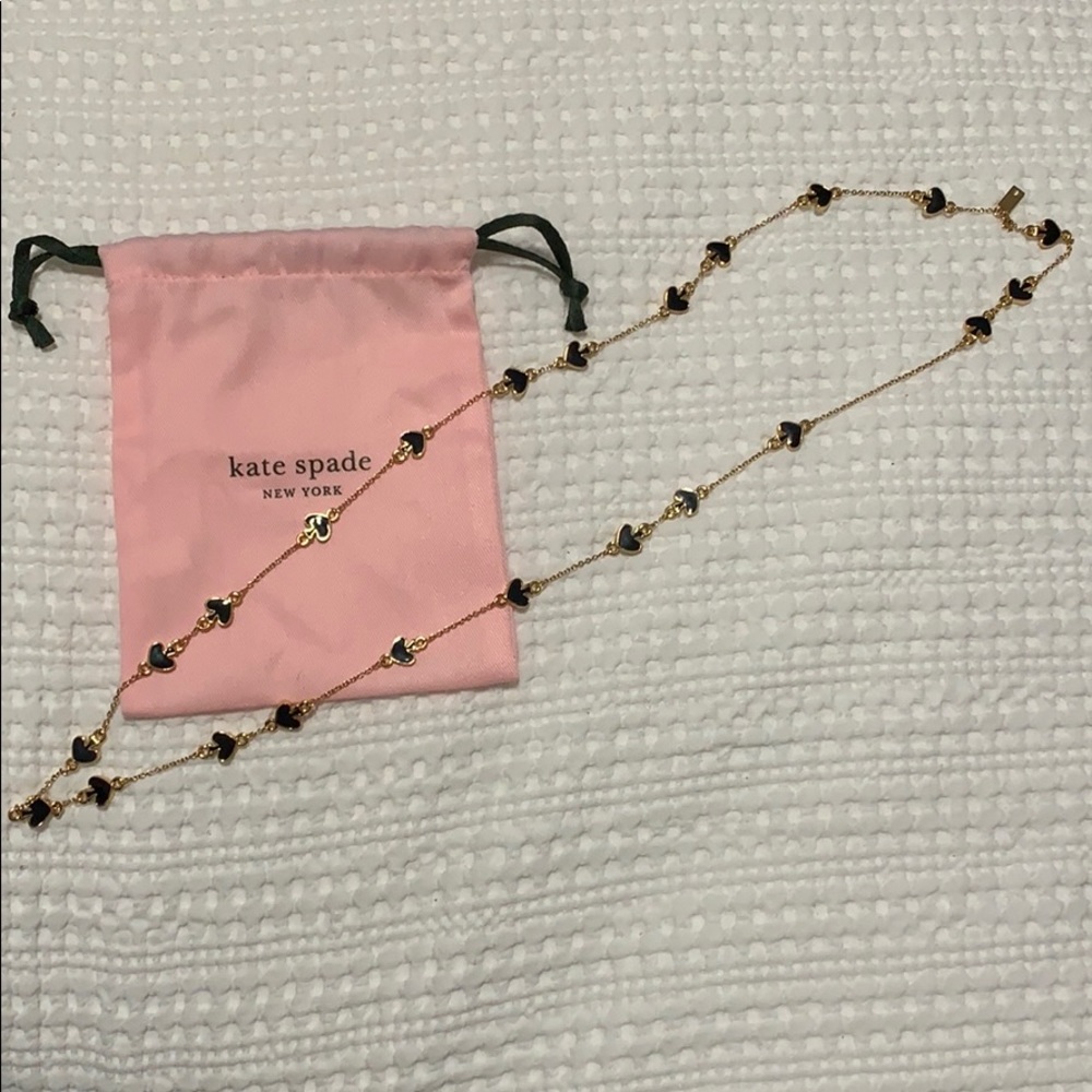 Kate Spade Spade to Spade black necklace